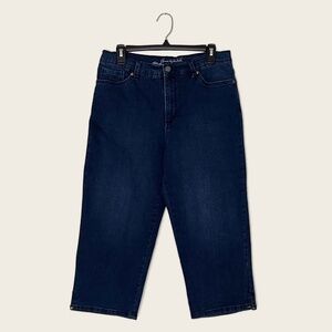 Gloria Vanderbilt Dark Wash All Around Slimming Effect Amanda Capri Jeans